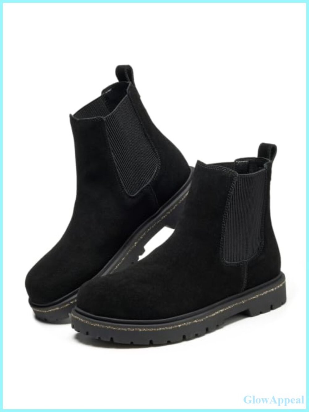 Genuine Leather Chelsea Boots Women Memory Foam Ankle Boot